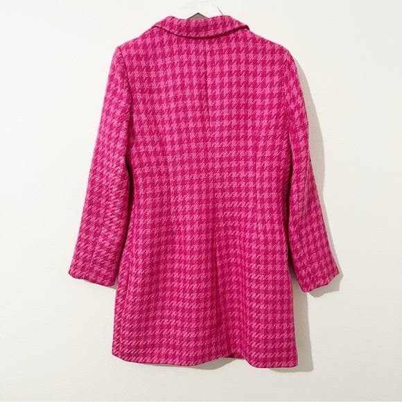 Pomander Place Magenta Tweed Stacie Houndstooth Pink Mini Dress Tuckernuck Large - Picture 6 of 10
